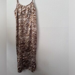 Silk Print F21 Midi Dress